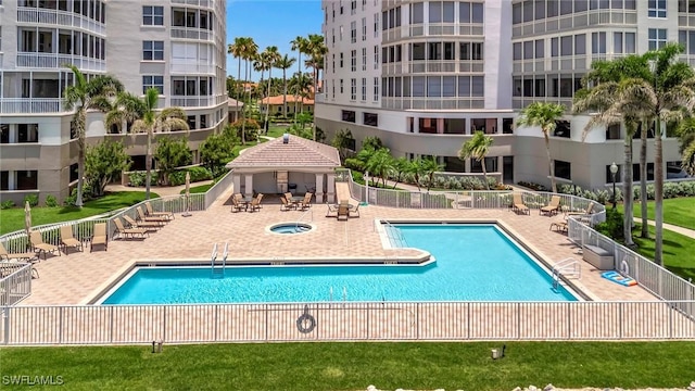 14220 Royal Harbour Ct Unit 607, Fort Myers, FL 33908 - community pool with a gazebo and a patio area