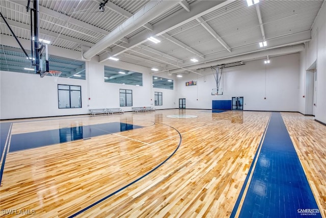 view of sport court featuring community basketball court