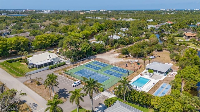 2232 Longboat Dr, Naples, FL 34104 - drone / aerial view of a pool