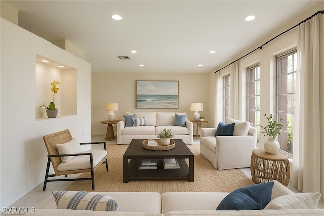 2232 Longboat Dr, Naples, FL 34104 - living area with recessed lighting and baseboards