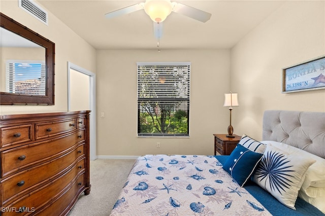 17960 Bonita National Blvd Unit 1716, Bonita Springs, FL 34135 - bedroom with carpet, baseboards, and a ceiling fan