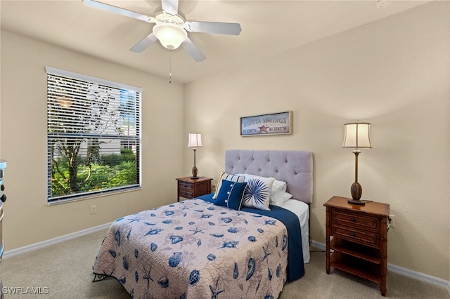 17960 Bonita National Blvd Unit 1716, Bonita Springs, FL 34135 - carpeted bedroom with baseboards and ceiling fan