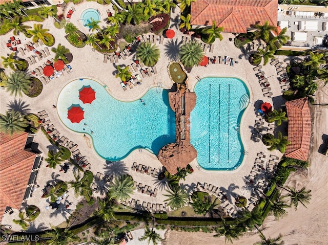 17960 Bonita National Blvd Unit 1716, Bonita Springs, FL 34135 - drone / aerial view of a pool area