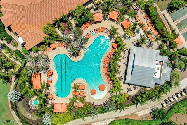 17960 Bonita National Blvd Unit 1716, Bonita Springs, FL 34135 - bird's eye view of a pool area
