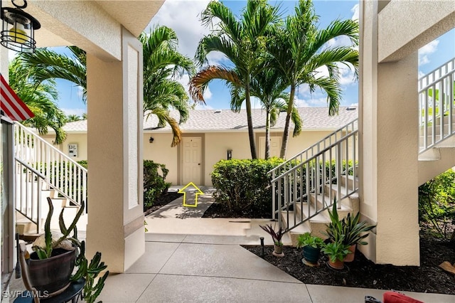 350 Newport Dr Unit 1902, Naples, FL 34114 - view of patio / terrace featuring stairway