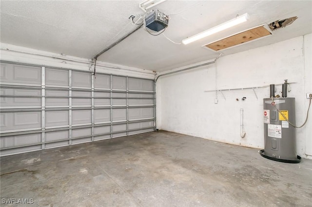 2414 Parkview Dr, Fort Myers, FL 33905 - garage featuring electric water heater and a garage door opener