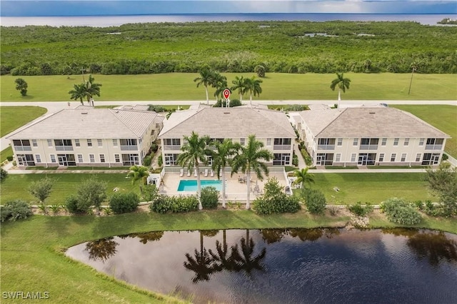 17084 Acapulco Rd Unit 222, Punta Gorda, FL 33955 - view from above of property with a nearby body of water and a pool