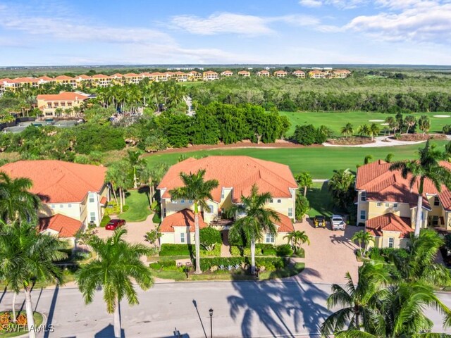 1264 Rialto Way Unit 201, Naples, FL 34114 - aerial view featuring golf course view and a residential view