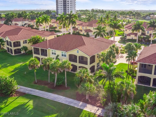 1264 Rialto Way Unit 201, Naples, FL 34114 - birds eye view of property featuring a residential view