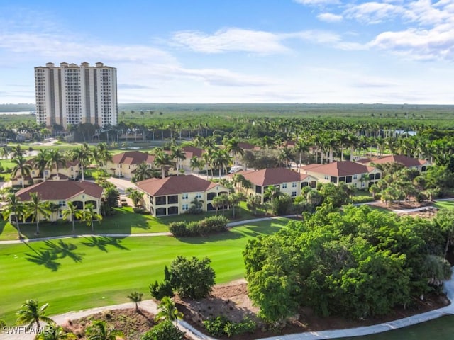 1264 Rialto Way Unit 201, Naples, FL 34114 - birds eye view of property with golf course view and a residential view