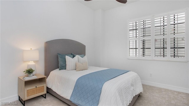 10733 Mirasol Dr Unit 607, Miromar Lakes, FL 33913 - carpeted bedroom featuring baseboards and ceiling fan