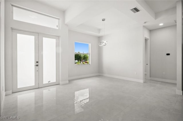 3631 68th Ave NE, Naples, FL 34120 - interior space with concrete flooring, visible vents, baseboards, and recessed lighting