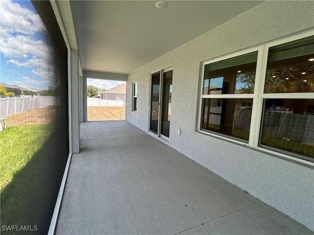 view of patio / terrace with fence