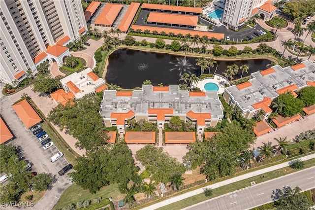 view of property location with a nearby body of water