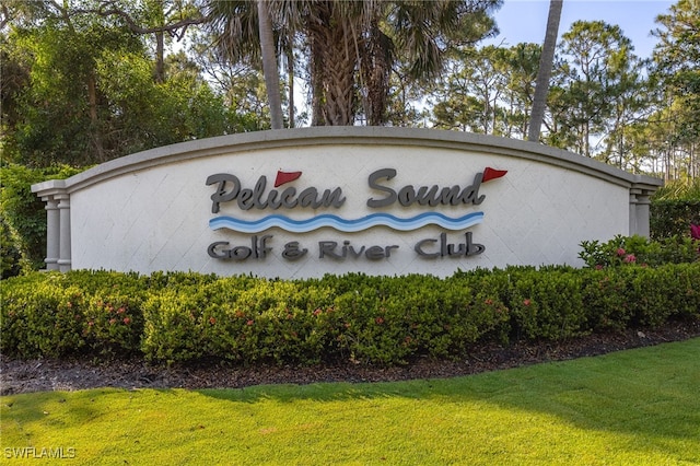 20930 Island Sound Cir Unit 402, Estero, FL 33928 - community / neighborhood sign featuring a yard