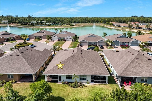 2036 Pigeon Plum Way N, Fort Myers, FL 33917 - aerial view with a water view and a residential view
