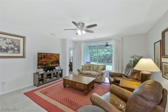 2036 Pigeon Plum Way N, Fort Myers, FL 33917 - living area featuring ceiling fan