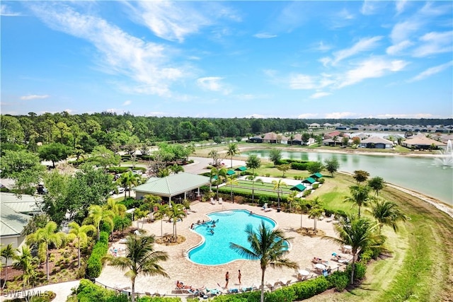 2036 Pigeon Plum Way N, Fort Myers, FL 33917 - bird's eye view featuring a water view