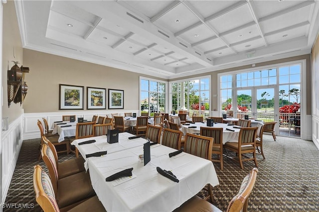 2036 Pigeon Plum Way N, Fort Myers, FL 33917 - sunroom featuring beam ceiling and coffered ceiling