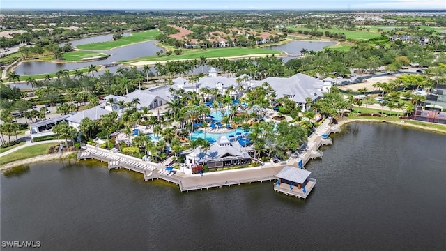 9083 Cascada Way Unit 101, Naples, FL 34114 - aerial view of residential area featuring a large body of water
