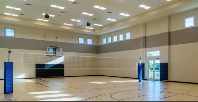 view of sport court with community basketball court and a wealth of natural light