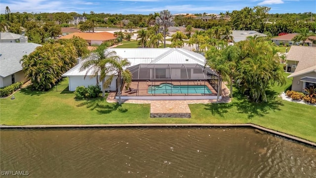 6953 Wittman Dr, Fort Myers, FL 33919 - aerial perspective of suburban area with a pool