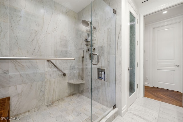 1520 Star Point Ln Unit 4-401, Naples, FL 34112 - bathroom featuring a stall shower