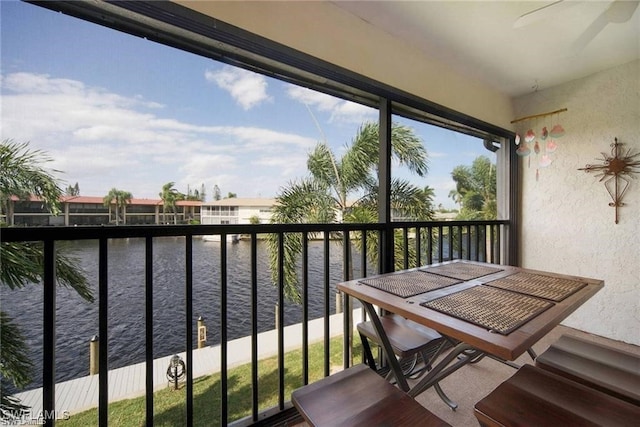 4722 SE 1st Pl Unit 12, Cape Coral, FL 33904 - balcony featuring a water view