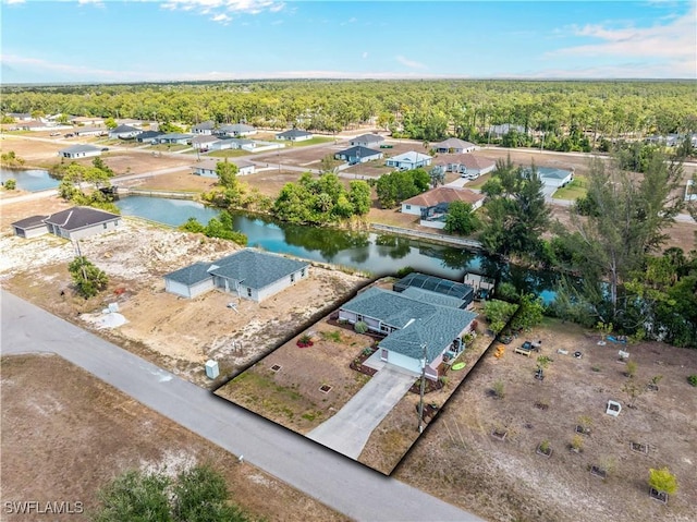 507 NE 31st St, Cape Coral, FL 33909 - aerial view with a water view and a residential view