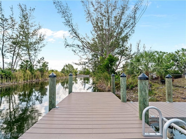 507 NE 31st St, Cape Coral, FL 33909 - view of dock with a water view