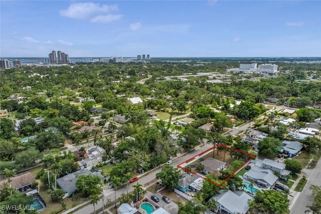 1478 Cordova Ave, Fort Myers, FL 33901 - view of urban area featuring property boundaries highlighted and a tree filled landscape