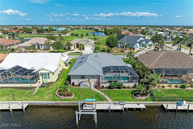 5010 La Costa Island Ct, Punta Gorda, FL 33950 - aerial view of residential area featuring a nearby body of water