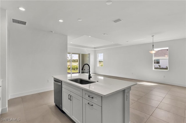 44494 Little Blue Heron Way, Punta Gorda, FL 33982 - kitchen featuring a sink, open floor plan, dishwasher, healthy amount of natural light, and recessed lighting