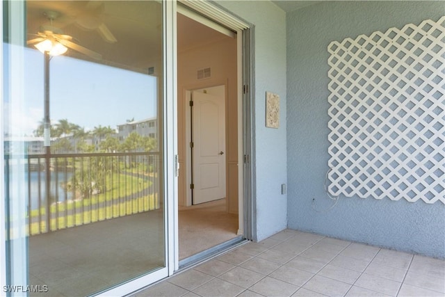 balcony featuring visible vents
