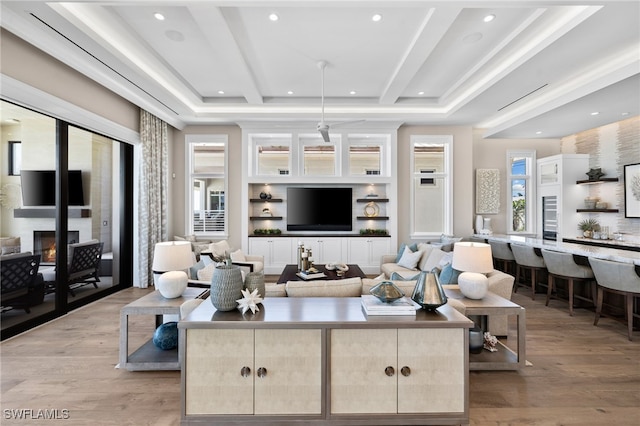 26924 Hickory Blvd, Bonita Springs, FL 34134 - living area featuring recessed lighting and light wood finished floors