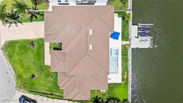 388 Pine Ave, Naples, FL 34108 - aerial view of property and surrounding area with a nearby body of water