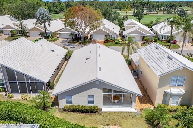 aerial perspective of suburban area