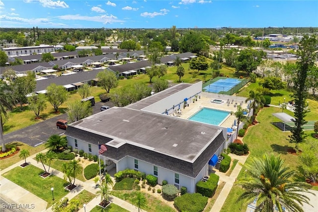 6861 Bogey Dr, Fort Myers, FL 33919 - bird's eye view of a pool area