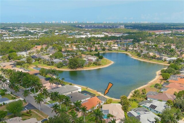 1526 Vintage Ln, Naples, FL 34104 - aerial overview of property's location featuring a nearby body of water, nearby urban area, and nearby suburban area