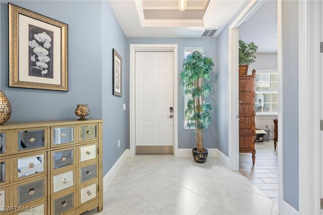 9380 Triana Ter Unit 312, Fort Myers, FL 33912 - foyer featuring light tile patterned floors and baseboards