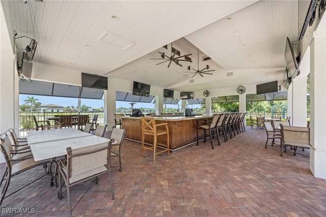 9380 Triana Ter Unit 312, Fort Myers, FL 33912 - view of patio / terrace featuring ceiling fan