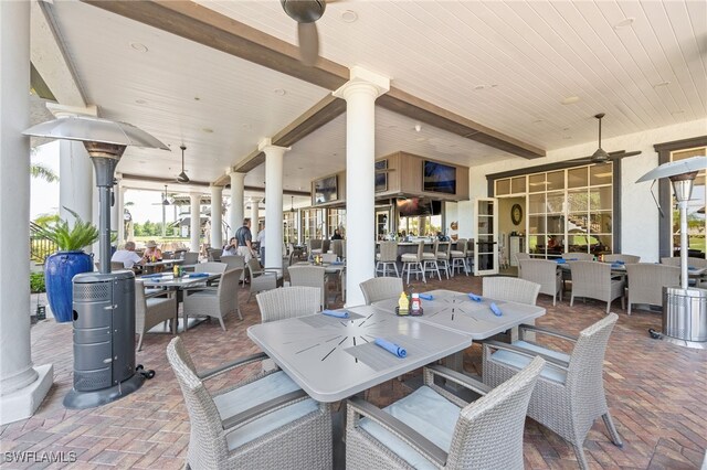 9380 Triana Ter Unit 312, Fort Myers, FL 33912 - view of patio / terrace with outdoor dining space
