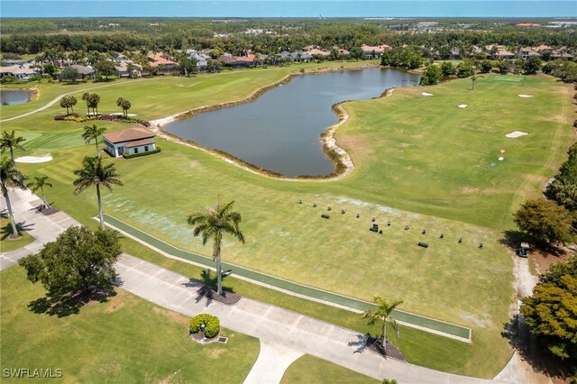 9380 Triana Ter Unit 312, Fort Myers, FL 33912 - aerial view of property and surrounding area featuring a nearby body of water, nearby suburban area, and a golf course