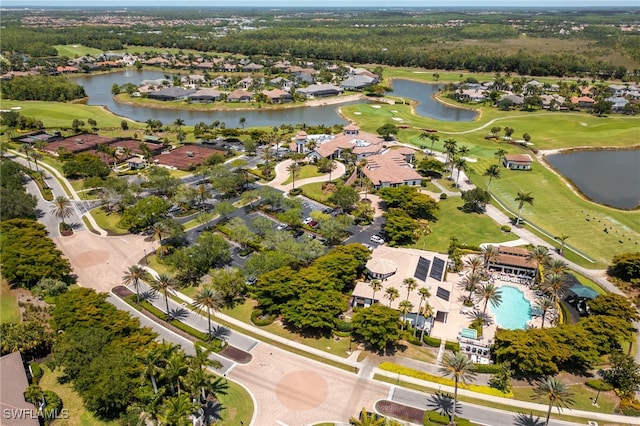 9380 Triana Ter Unit 312, Fort Myers, FL 33912 - view of property location featuring a golf club, a large body of water, nearby suburban area, and a pool area