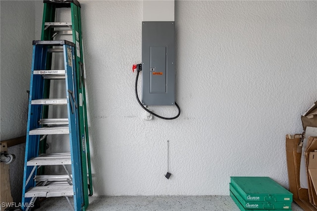 utility room featuring electric panel