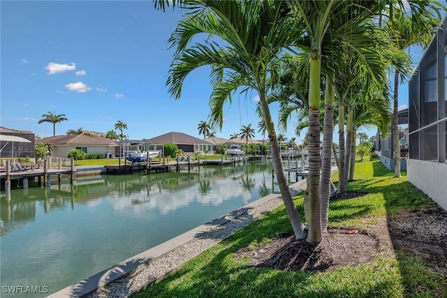 water view featuring nearby suburban area