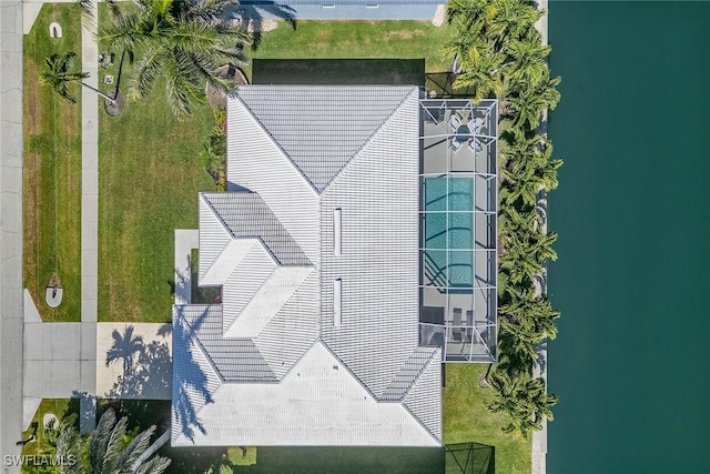 view from above of property