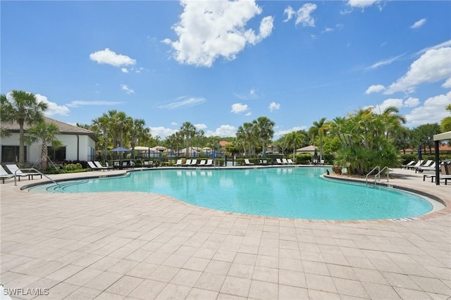 community pool featuring a patio