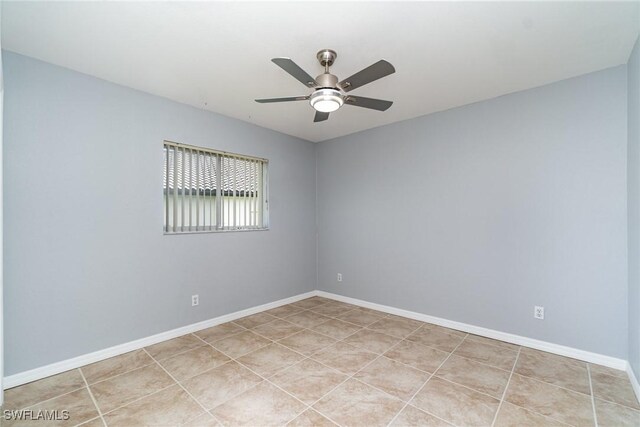 3113 SW 22nd Pl, Cape Coral, FL 33914 - empty room with ceiling fan and baseboards