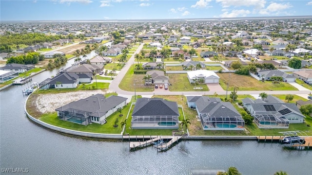 3113 SW 22nd Pl, Cape Coral, FL 33914 - aerial view of residential area featuring a nearby body of water